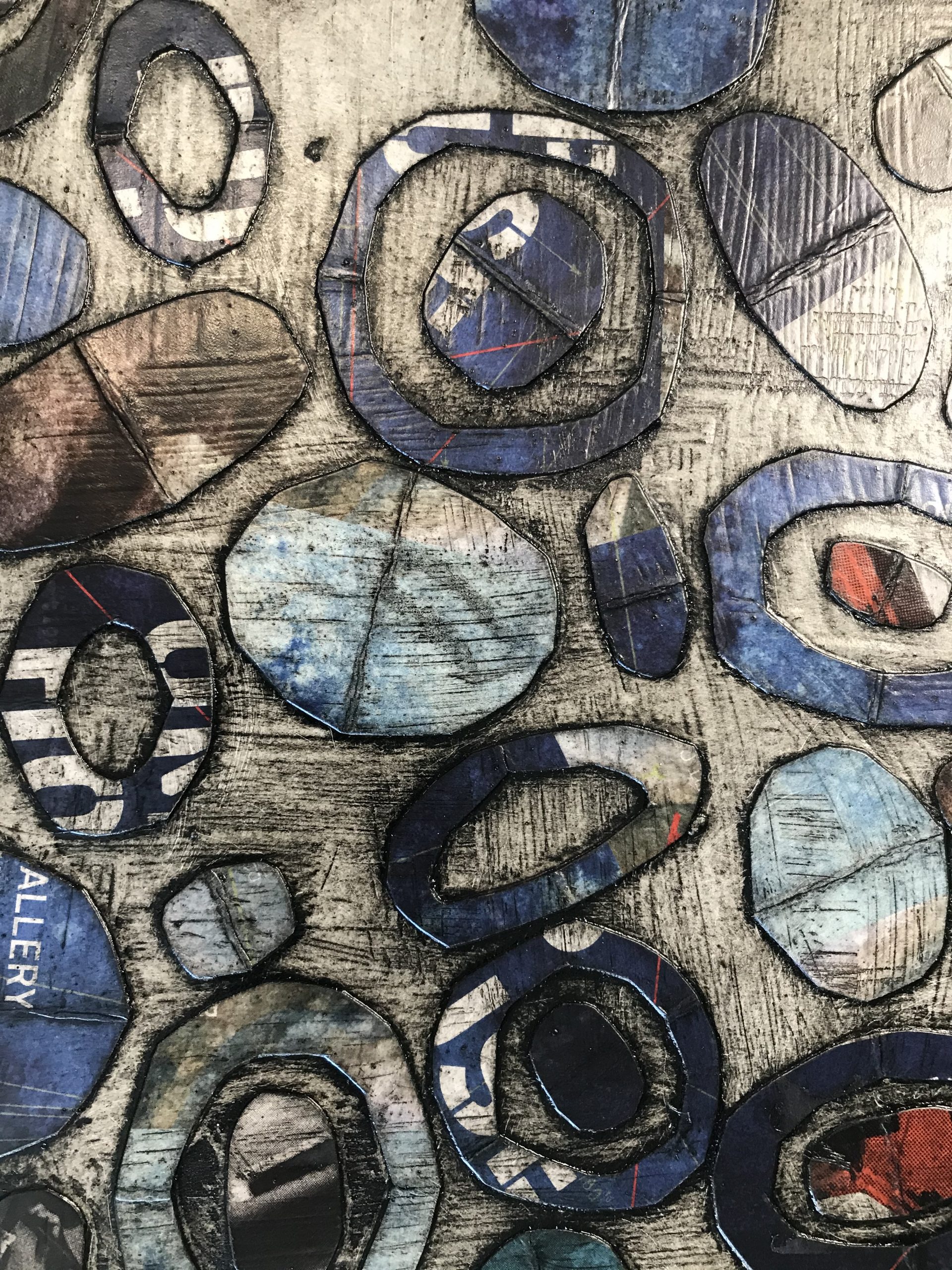 Collagraph on Fabric