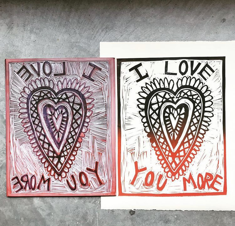 Zoom+Make: Relief Printed Valentines