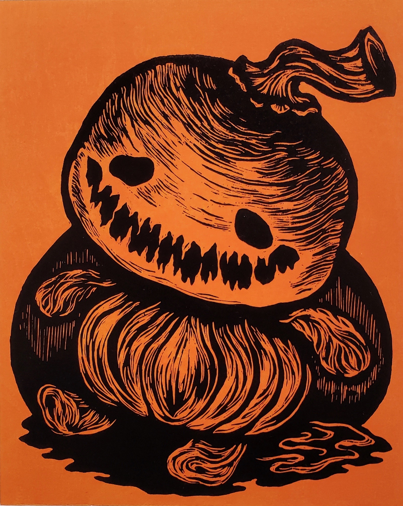 Make+Take: Halloween Pumpkin Relief Printing